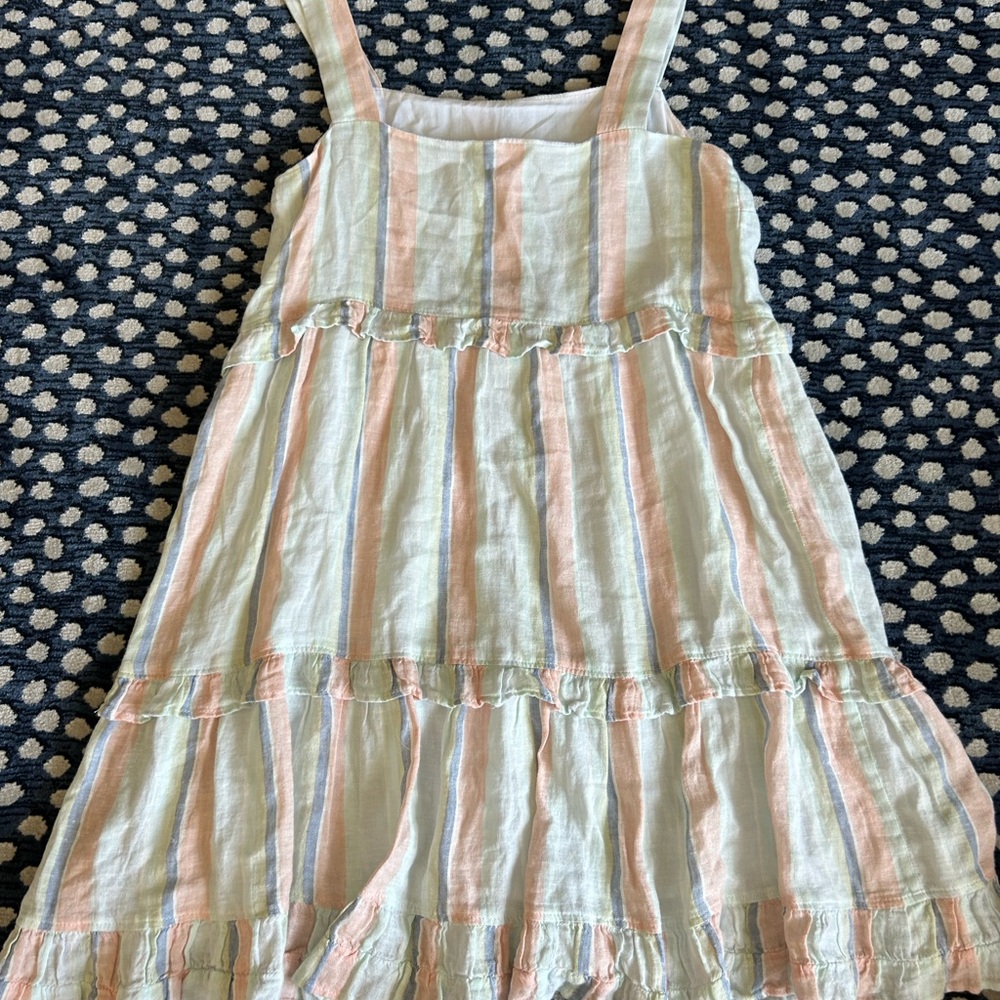Rails Cream Sleeveless Tiered Sundress